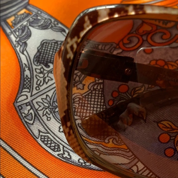 Jimmy Choo tortoiseshell /snake skin sunglasses - Picture 7 of 7